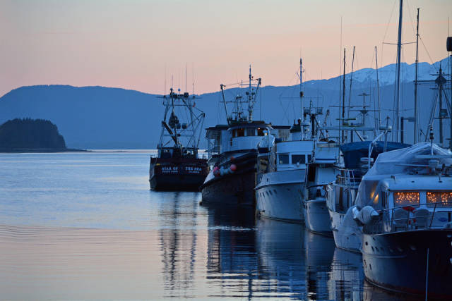 Best time for Auke Bay Winter Sunset in Alaska