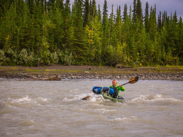 Packrafting the Teklanika River