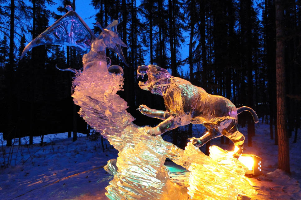 World Ice Art Championships in Alaska - Best Time