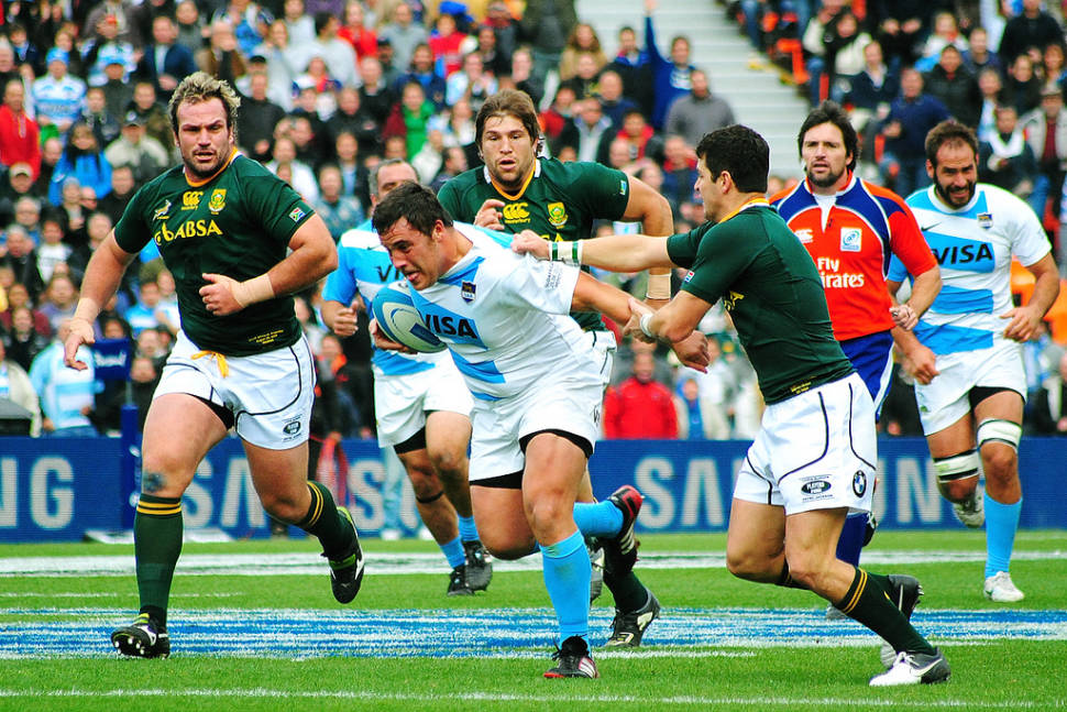Pumas vs South Africa in Mendoza, Argentina.