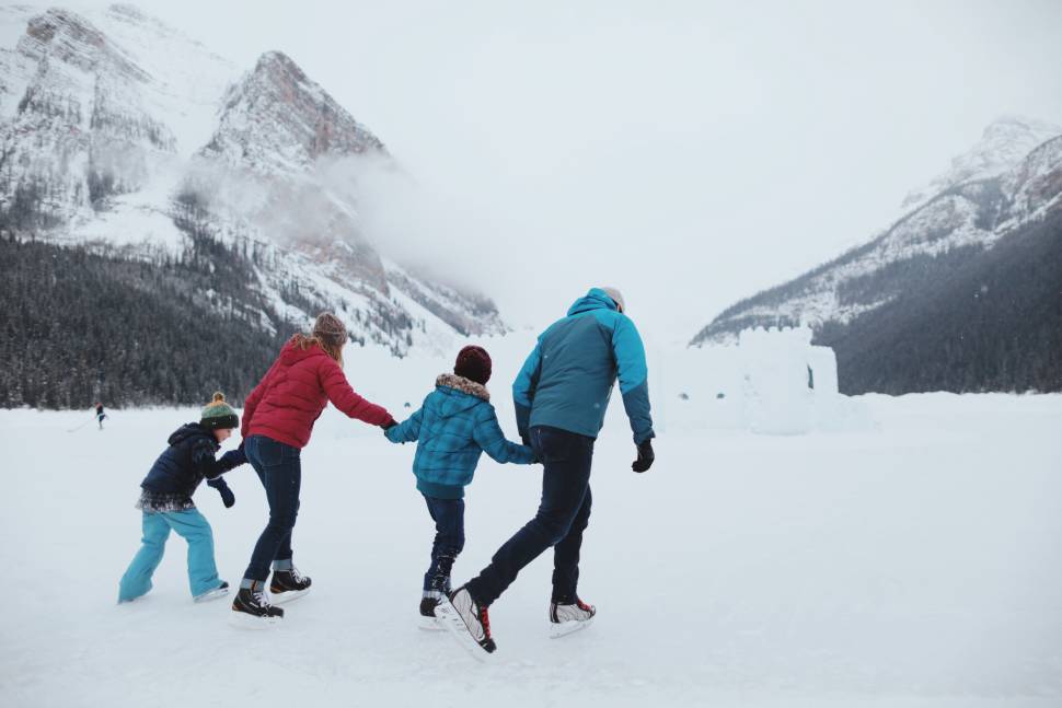 Skating on Lake Louise in Banff & Jasper National Parks - Best Season