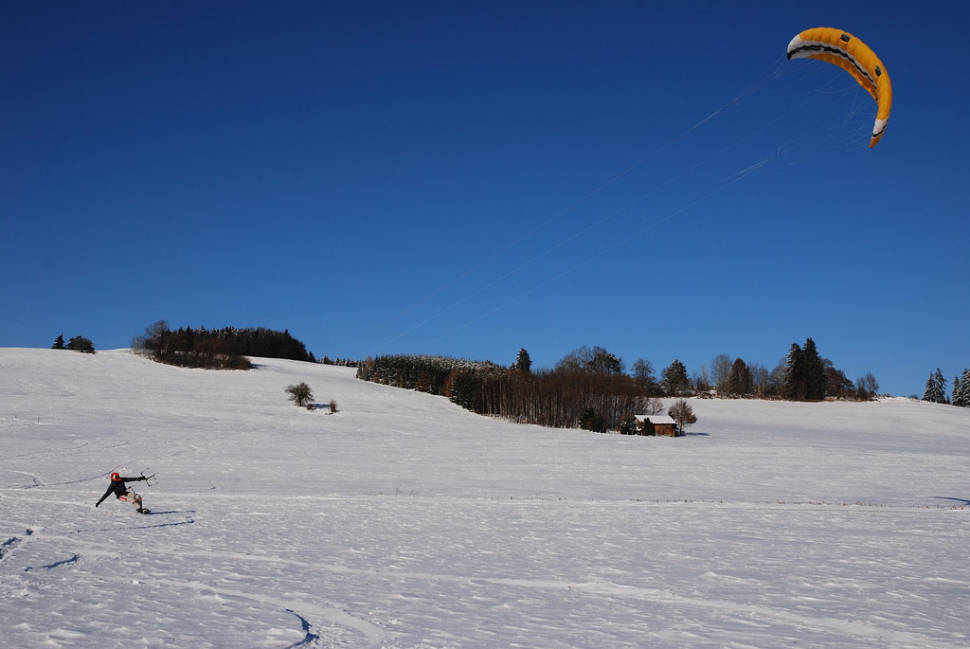 Snowkiting in Bavaria - Best Season