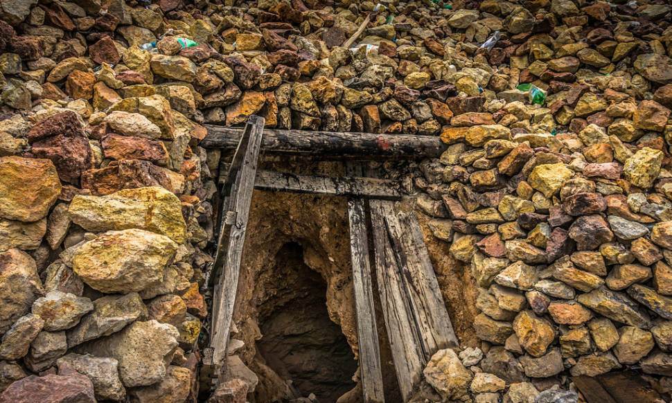The entrance to the mines