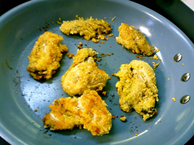 Deep-fried oysters