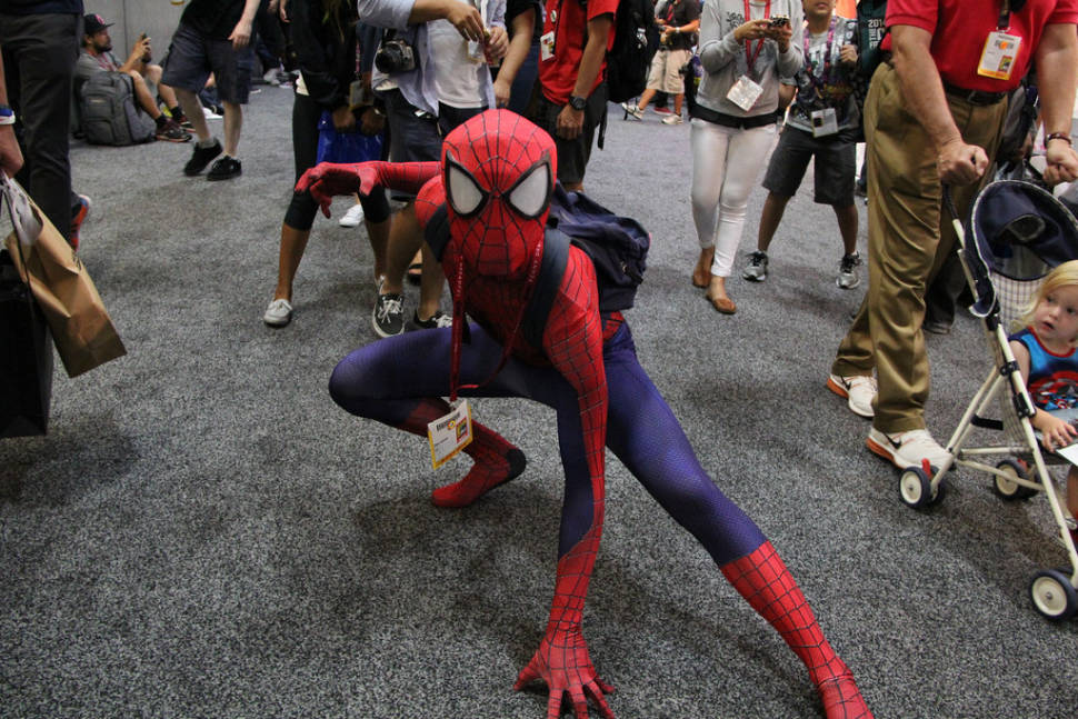 A Spider-Man cosplay