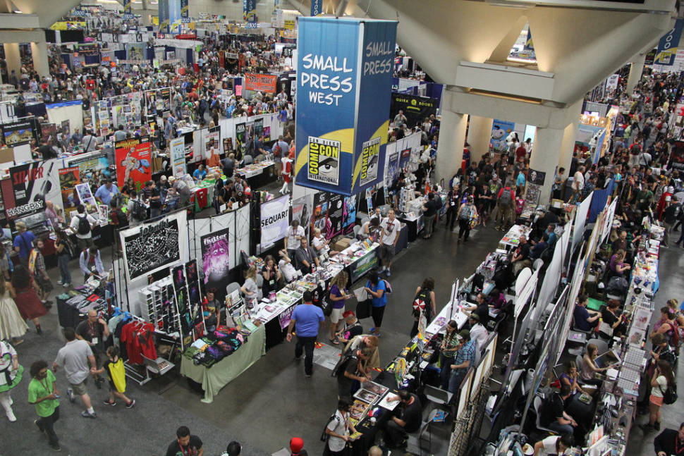 The Small Press section of the Exhibit Hall