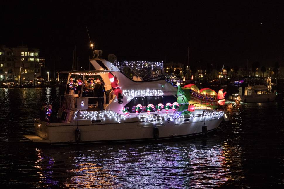 Best time for Marina del Rey Holiday Boat Parade in California