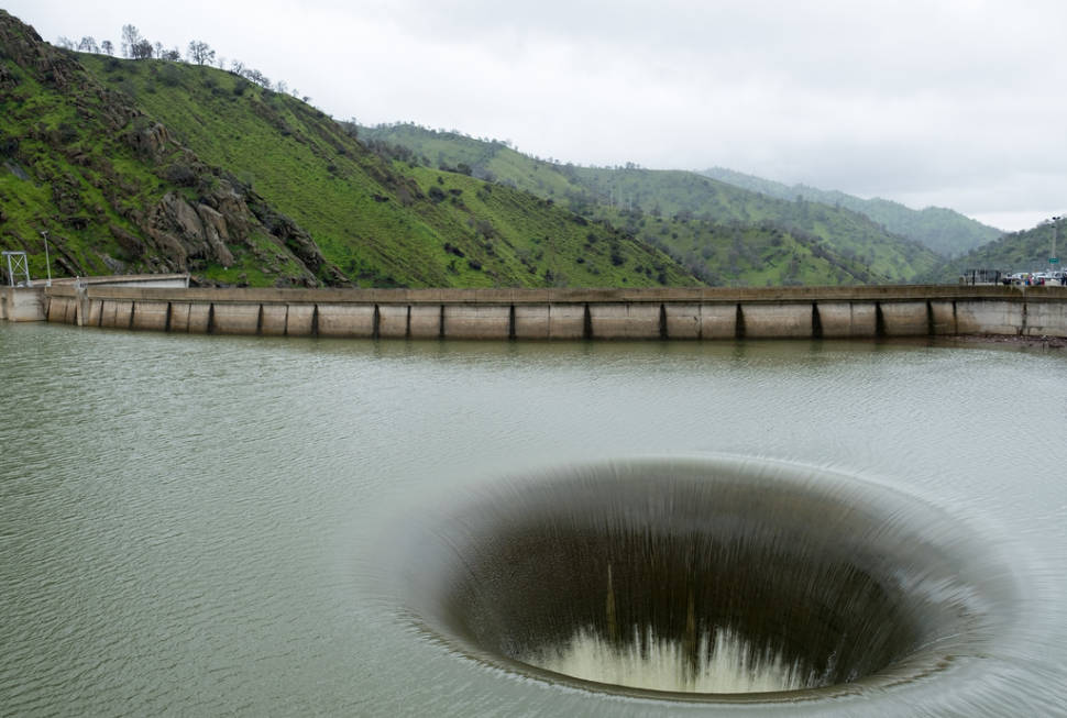 Monticello Dam Morning Glory Spillway in California - Best Time