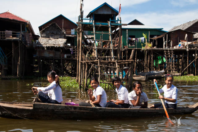 Best time to see Kampong Phluk Floating Village in Cambodia