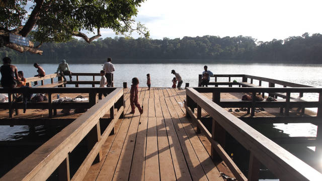 Perfect Swim in Yeak Laom Lake in Cambodia - Best Time