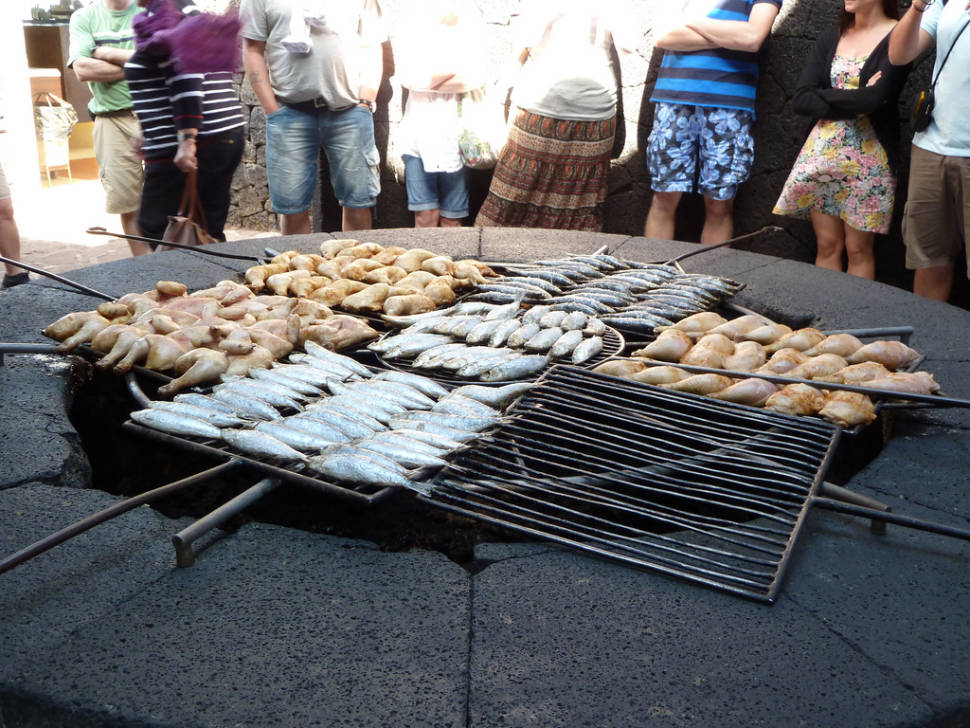 Volcano Grill on Lanzarote Island in Canary Islands - Best Season