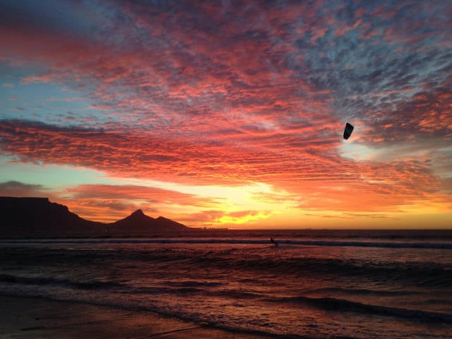 Sunset over Table Bay