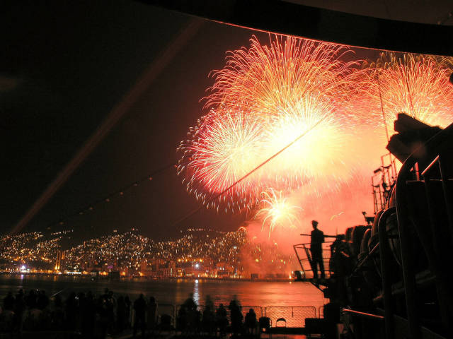 New Year Fireworks in Valparaiso in Chile - Best Time