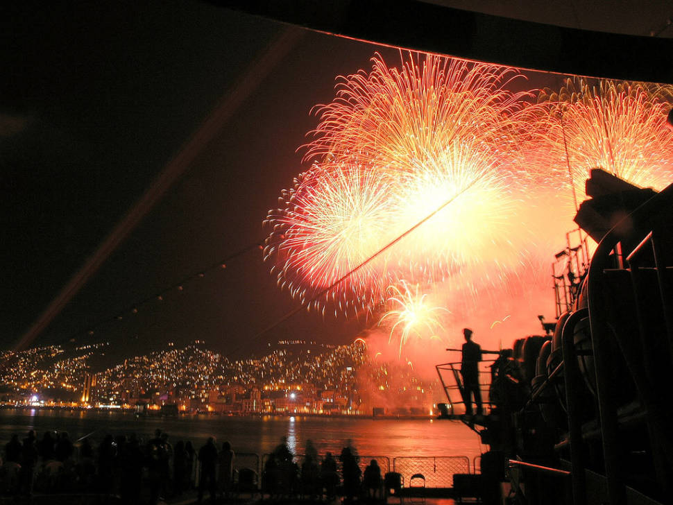 New Year Fireworks in Valparaiso in Chile - Best Time