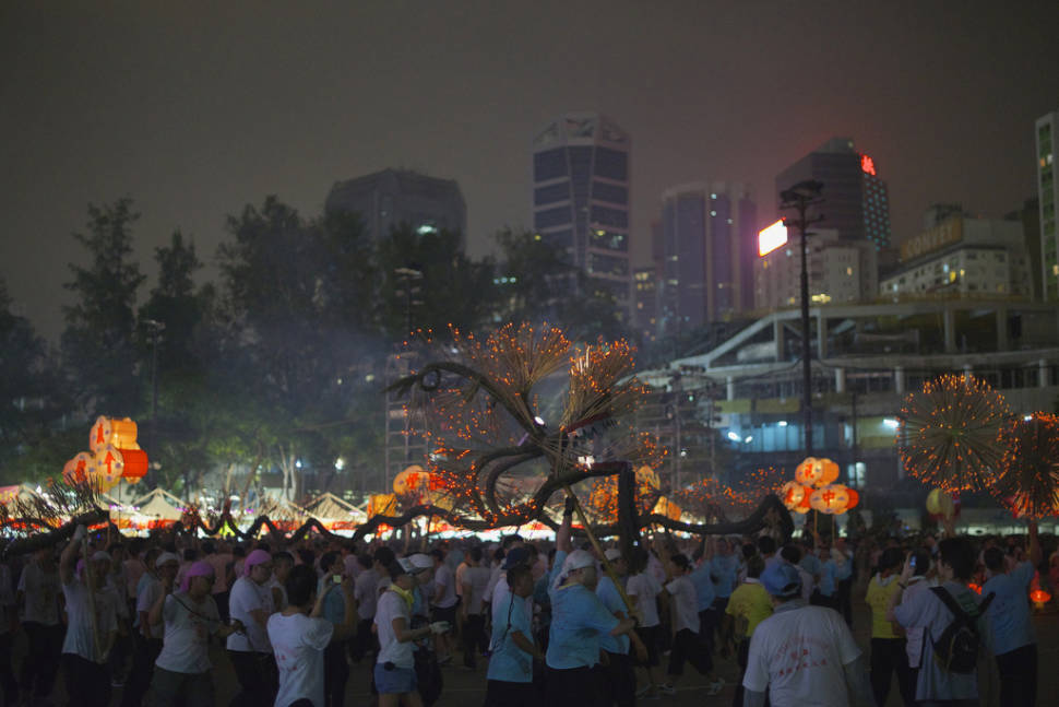 Incense Dragon, Mid-autumn festival in Hong Kong