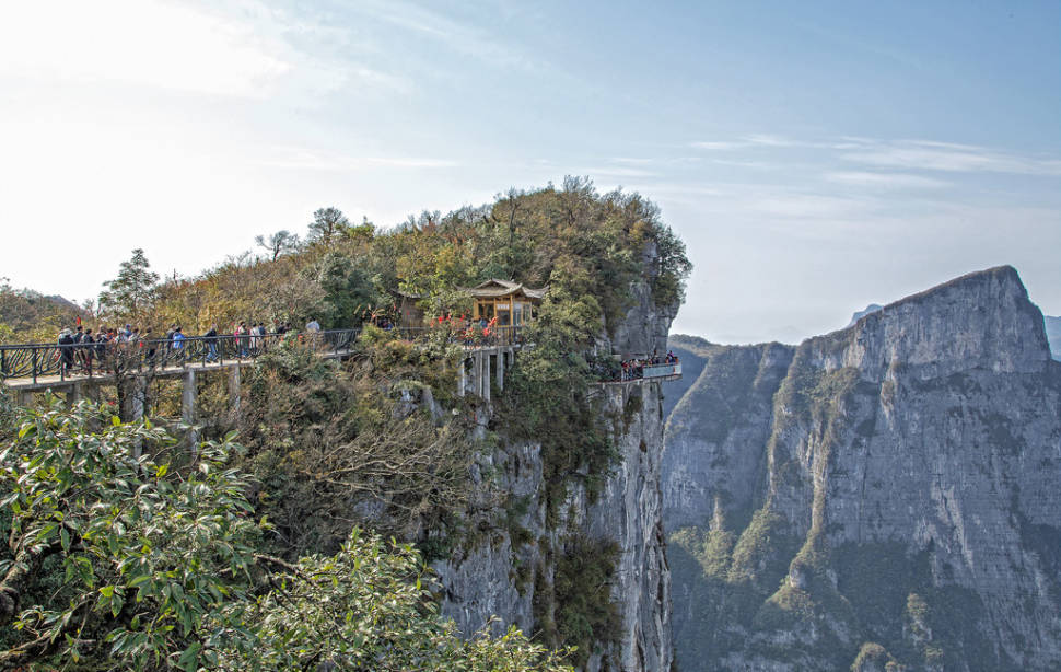 Best time for Glass Plank Road at Tianmen Mountain in China