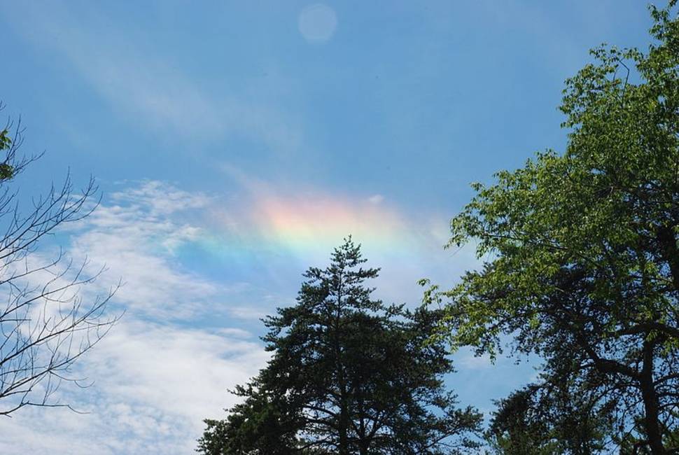 A circumhorizontal arc photographed in Hocking Hills, Ohio on June 30th, 2007