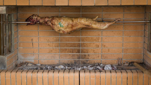 Roasted Lamb in Crete - Best Season