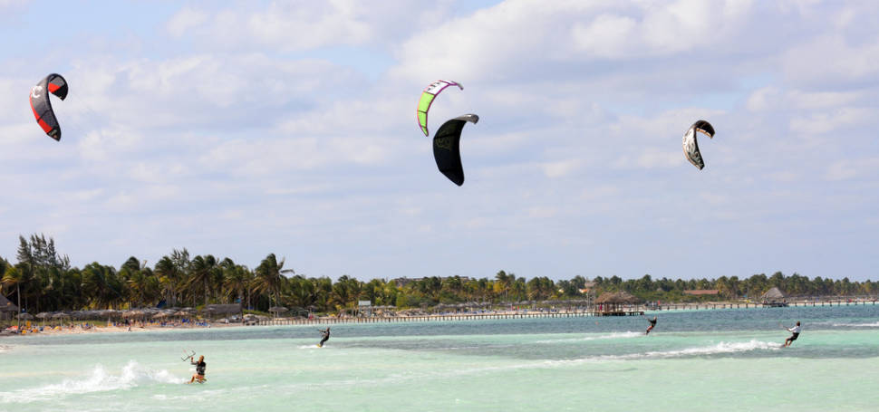 Kite surfing