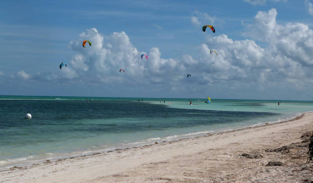 The paradise for kite-surfers