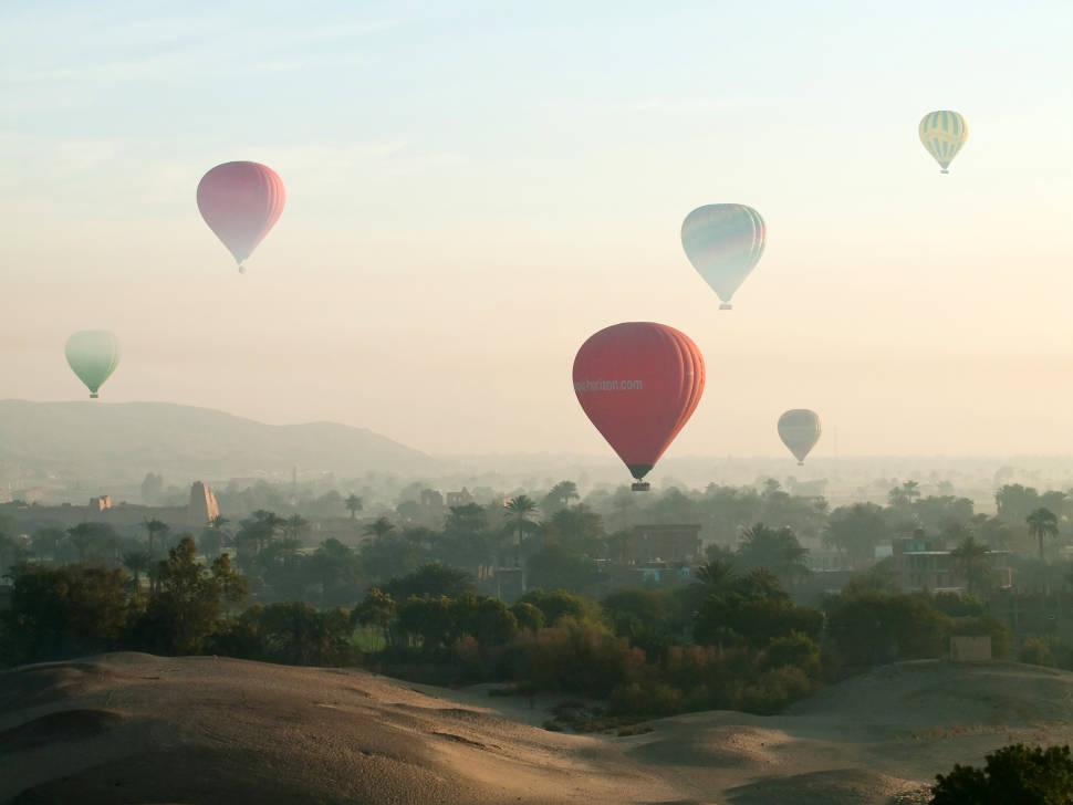Best time for Hot Air Balloon Festival in Luxor in Egypt