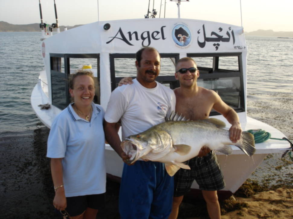 55lb Nile perch on Lake Nasser