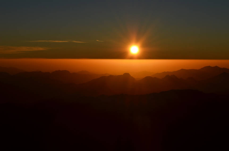 Mount Sinai, the last sunrise of 2012