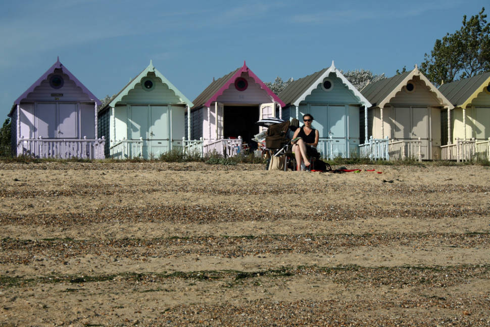 West Mersea Beach in Essex