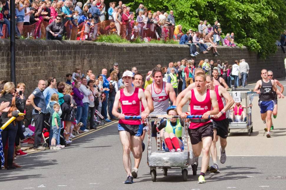 Best time for Knaresborough Bed Race in England