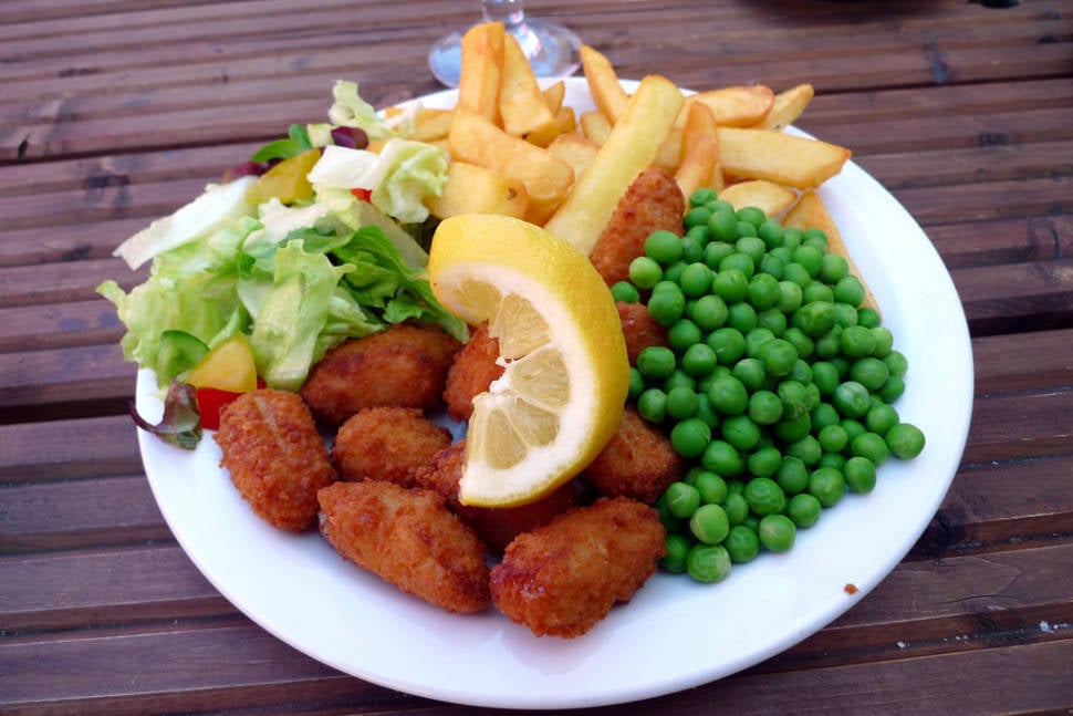 "The scampi and chips, can't really go wrong with this, and it was excellent"