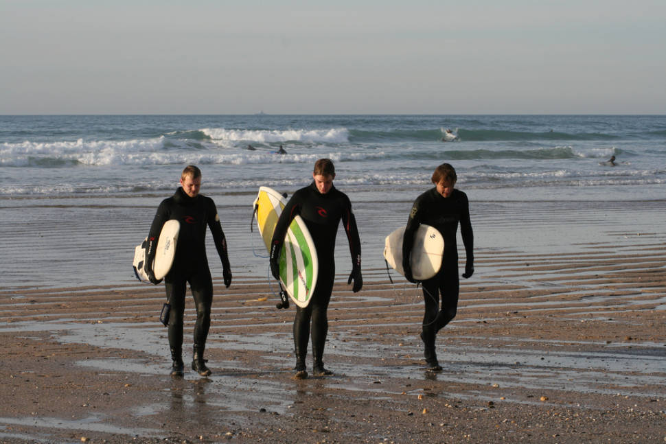 Surfing in Newquay
