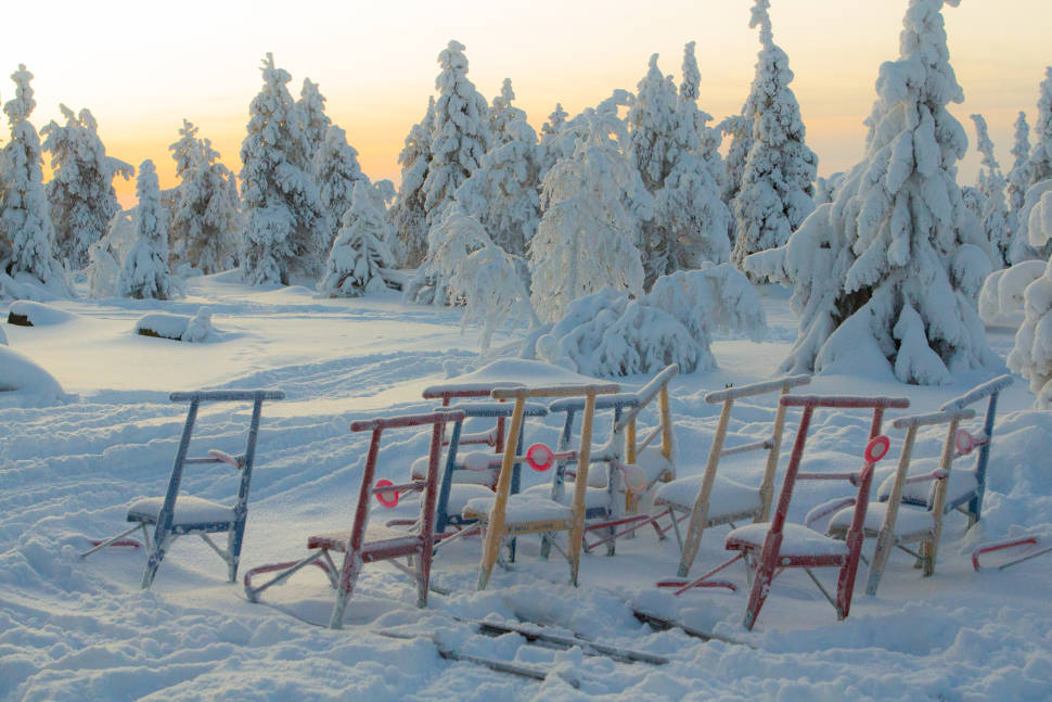 Kicksledding in Finland - Best Season