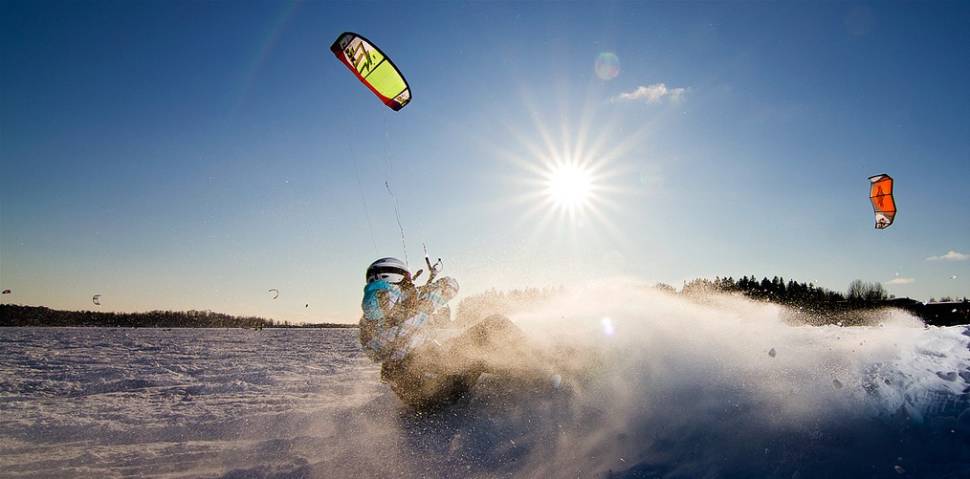 Snowkiting (Kiteskiing) in Finland - Best Time