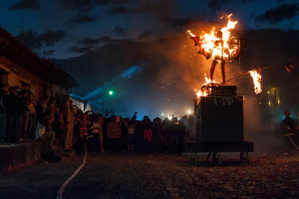 Quema del Diablo or Burning the Devil in Guatemala - Best Season