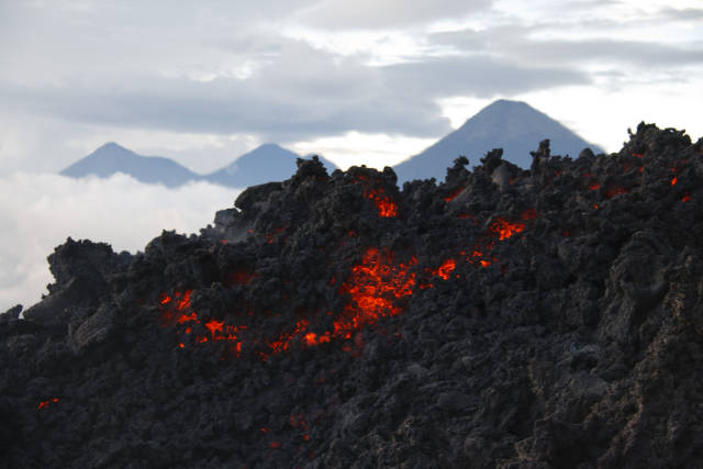 Lava flow on Volcan Pocaya
