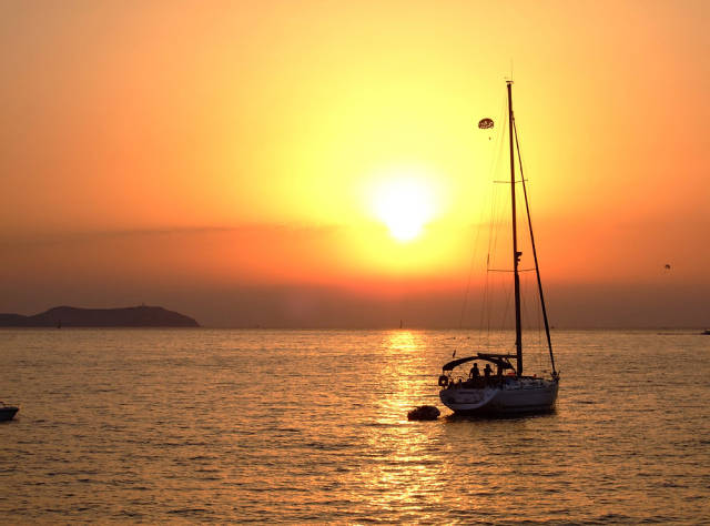 Sunset from Cafe del Mar