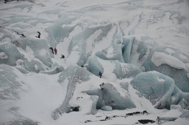Best time to see Glacier Walking in Iceland