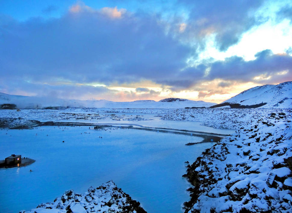 Sunset at Blue Lagoon