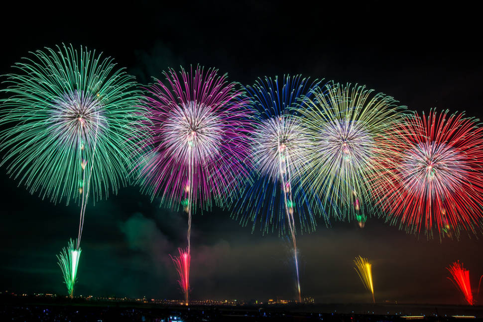 Best time for Nagaoka Fireworks Festival in Japan