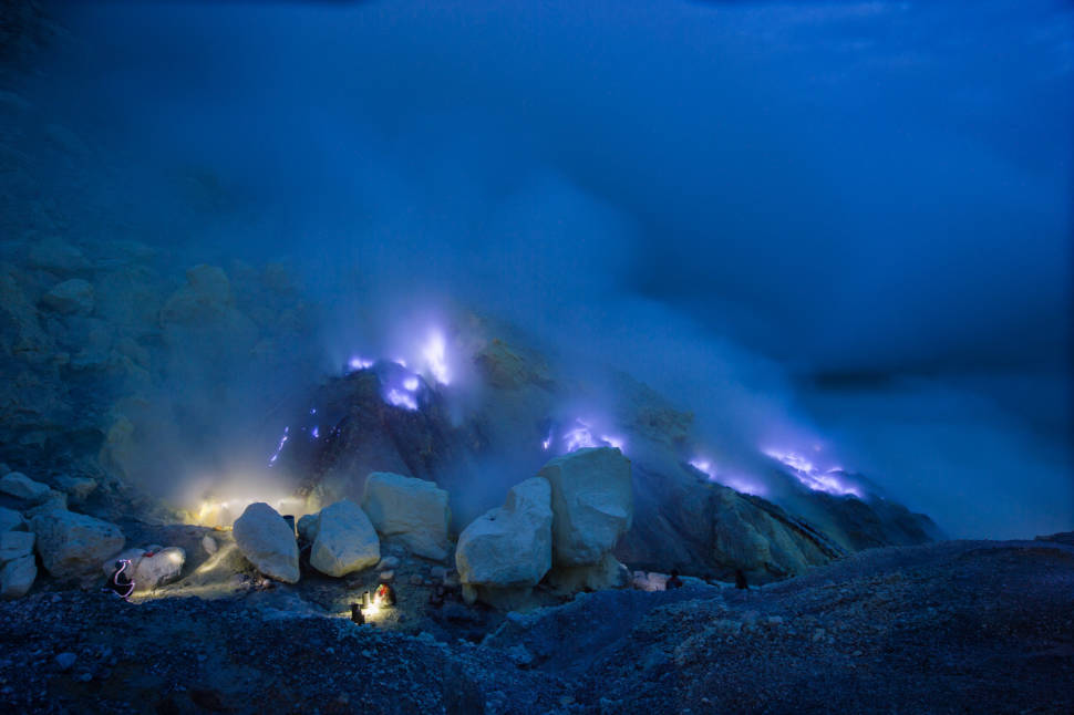 Ijen blue flame
