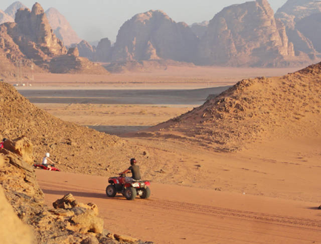Desert ATVs at Wadi Rum