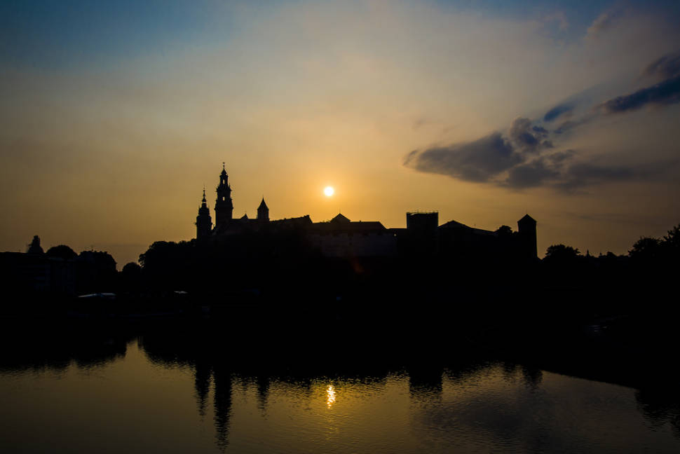 Sunrise near Wawel, Krakow