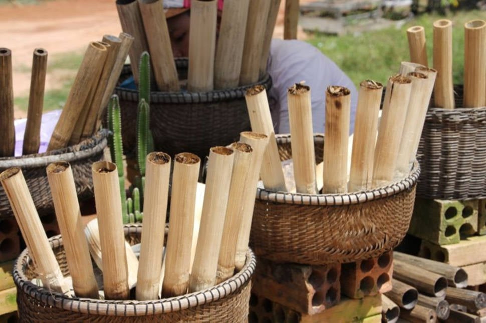 Khao Lam Rice in Bamboo in Laos - Best Season