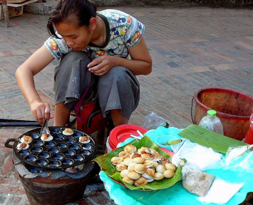 Khao Nom Kok or Lao Coconut Cakes in Laos - Best Time