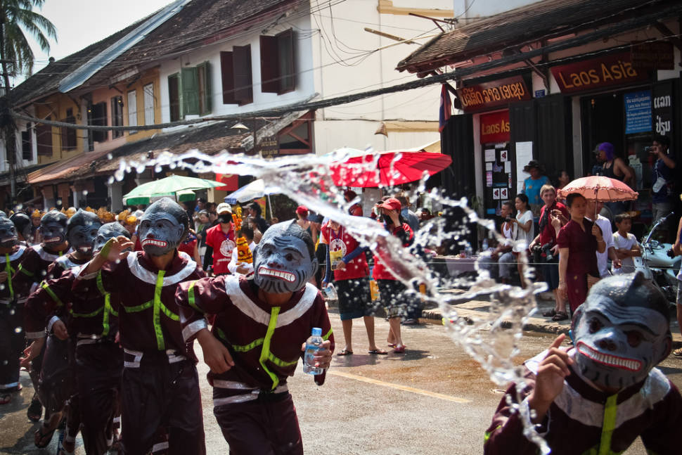 Best time to see Pi Mai Lao or Lao New Year in Laos