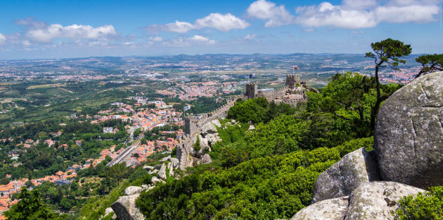 View over the Castles of the Moors