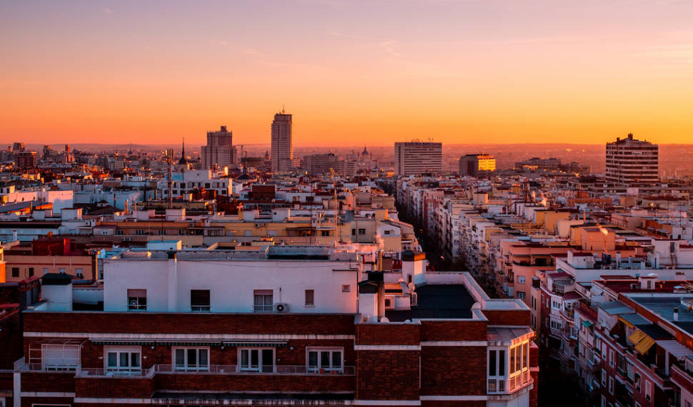 Rooftop Terraces at Sunset in Madrid - Best Season