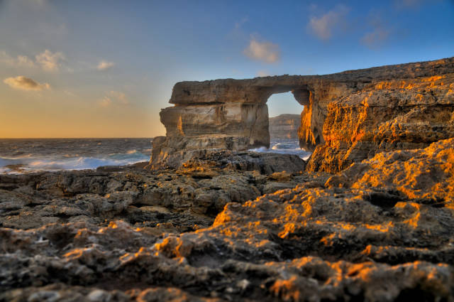 Sunset at Azure Window in Malta - Best Time