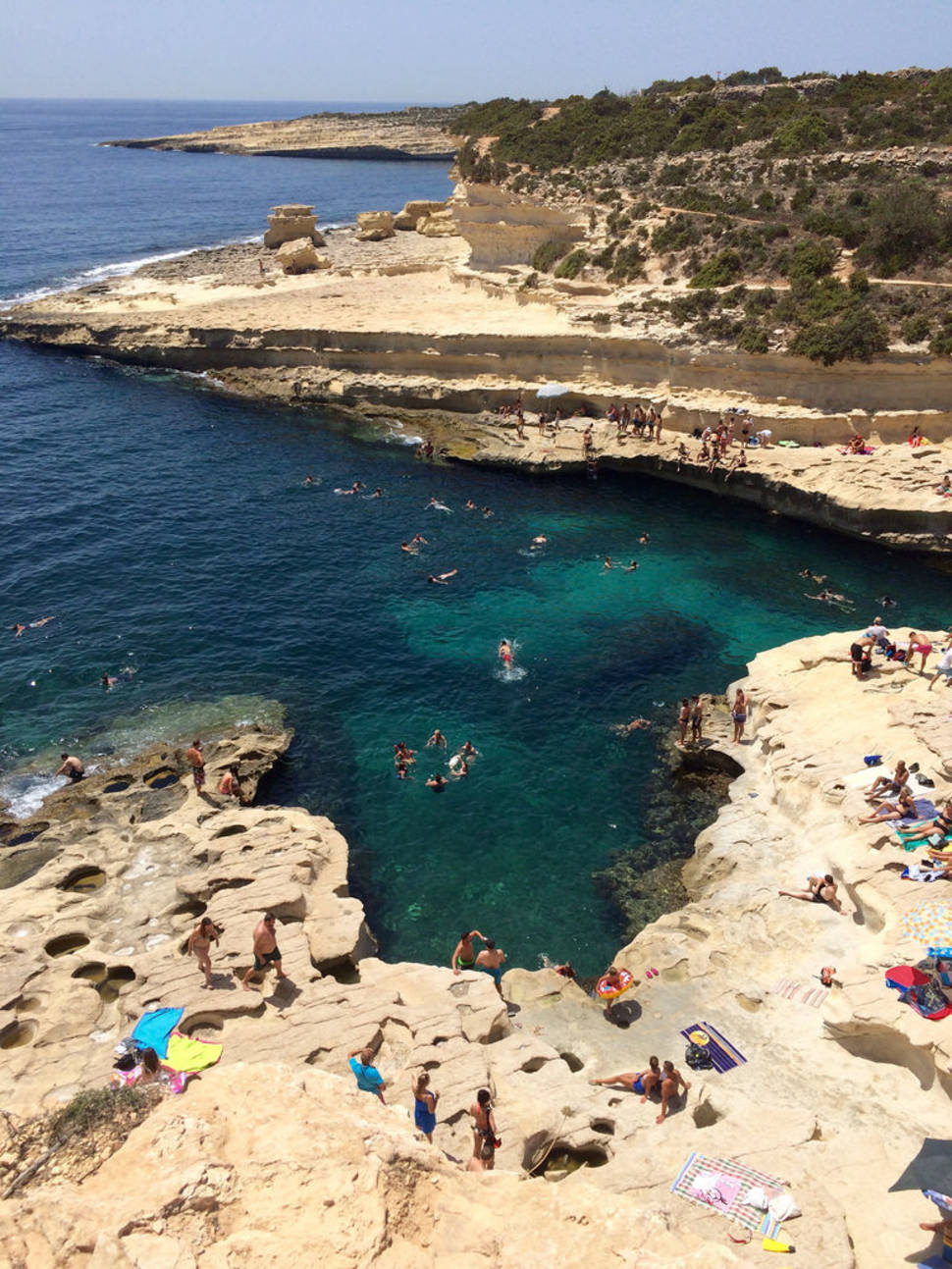 Swimming at Saint Peter's Pool in Malta - Best Season