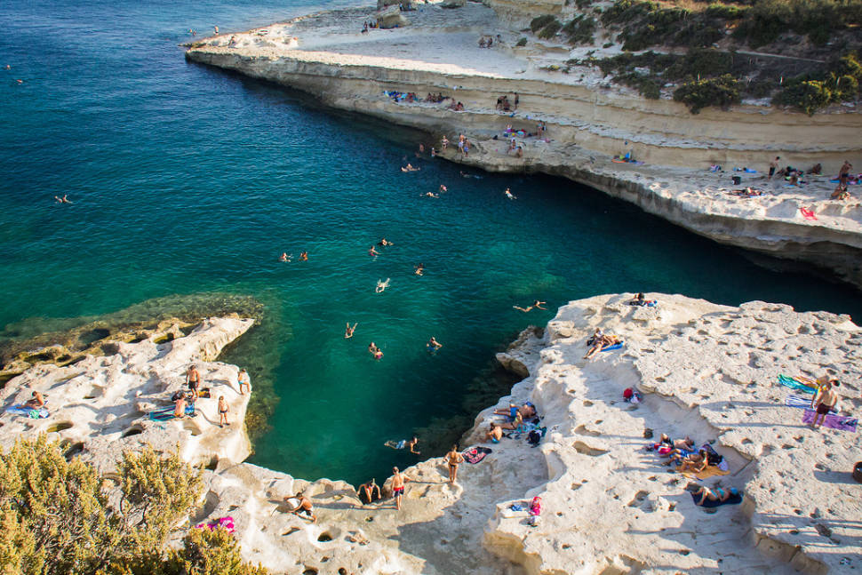 Swimming at Saint Peter's Pool in Malta - Best Time